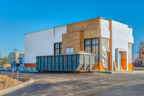 horizontal image of an construction project for a new fast food store